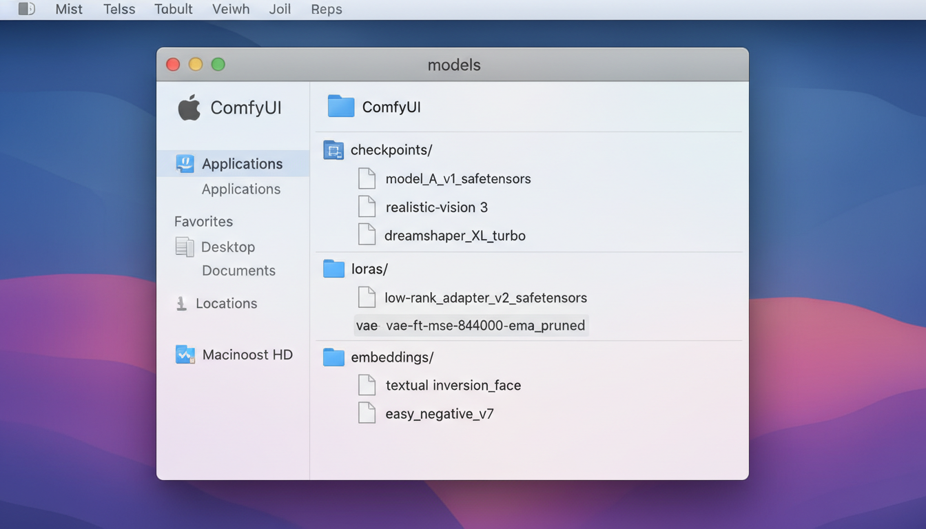 Organisation des modèles